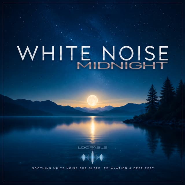 White Noise Midnight - Loopable Soothing White Noise For Sleep, Relaxation & Deep Rest