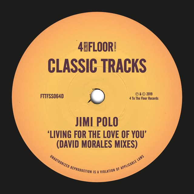 Living For The Love Of You - David Morales Def Vocal 12"
